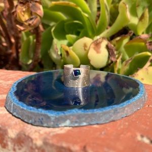 Pray for Rain ring - sterling silver and opal